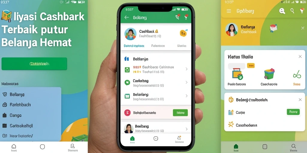 Tampilan antarmuka aplikasi Cashback 93337 yang user-friendly.