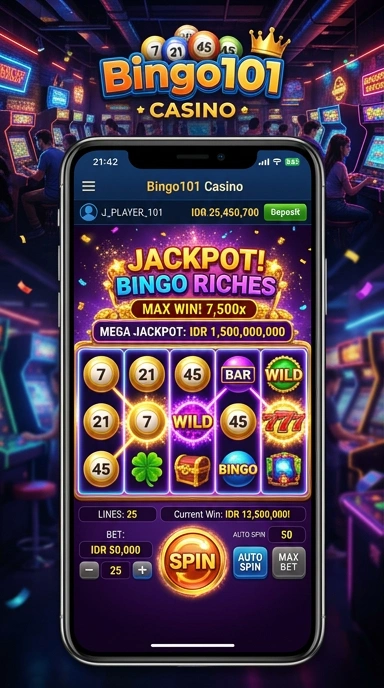 bingo101 tampilan beranda